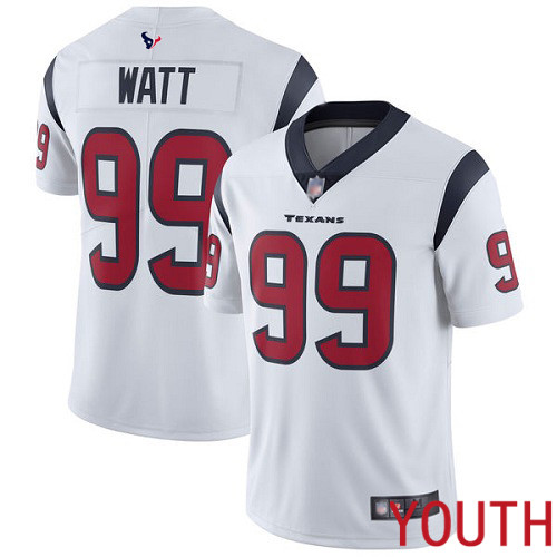 Houston Texans Limited White Youth J J  Watt Road Jersey NFL Football #99 Vapor Untouchable->youth nfl jersey->Youth Jersey